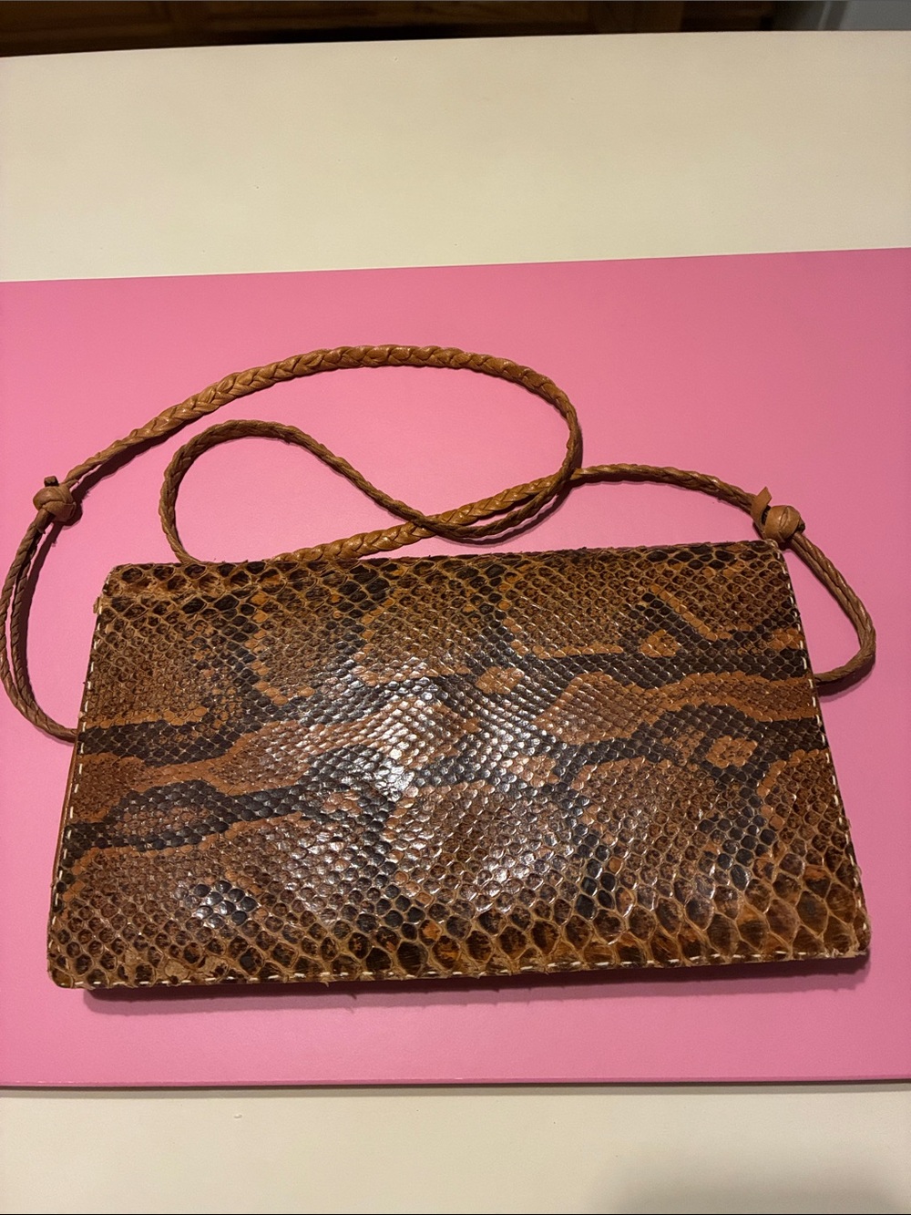 Vintage Sengalese 70’s Snakeskin Clutch